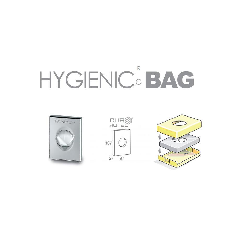 Dispenser Sanitary Bags 13,5X10X2,6 Cm White Abs